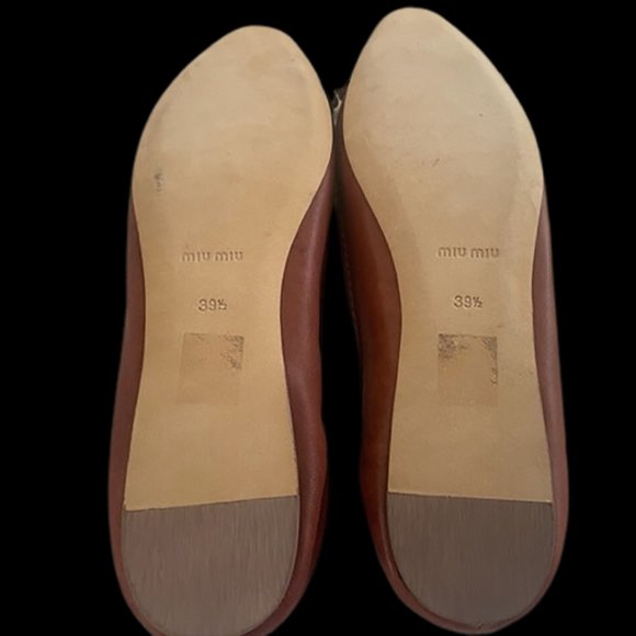 Miu Miu Crystal Embellished Ballet Flats, 39.5 - Picture 6 of 9